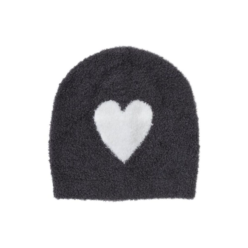 Barefoot Dreams Girls  Baby Heart Beanie, Grey